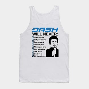 DASH Digital Cash Will Never: Tank Top